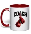 Чашка с цветной ручкой Coach перчатки Красный фото