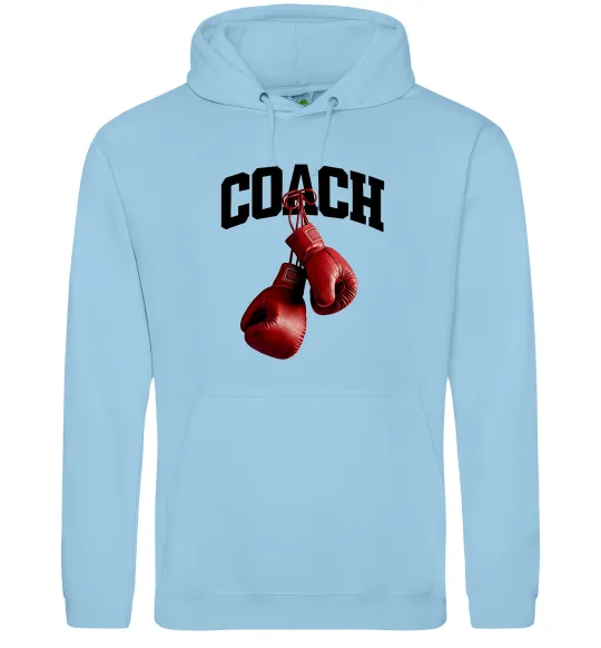 Женская толстовка (худи) Coach перчатки Голубой фото