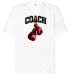Футболка Оверсайз Coach перчатки Білий фото