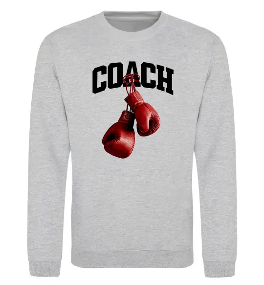 Свитшот Coach перчатки Серый меланж фото