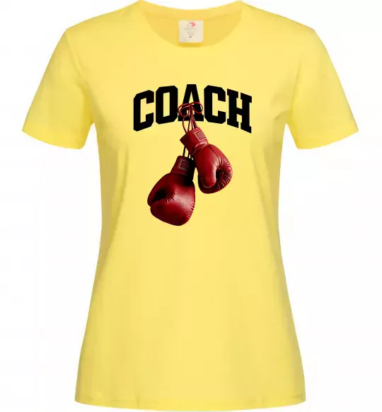 Женская футболка Coach перчатки Лимонный фото