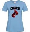 Женская футболка Coach перчатки Голубой фото