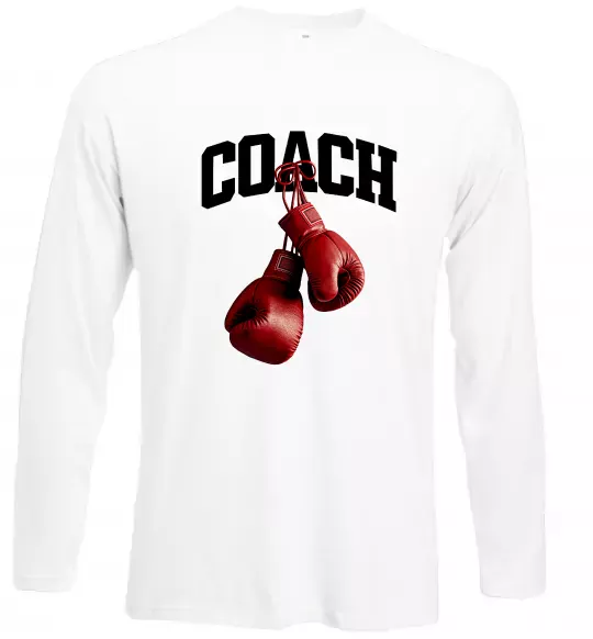 Лонгслів Coach перчатки Білий фото