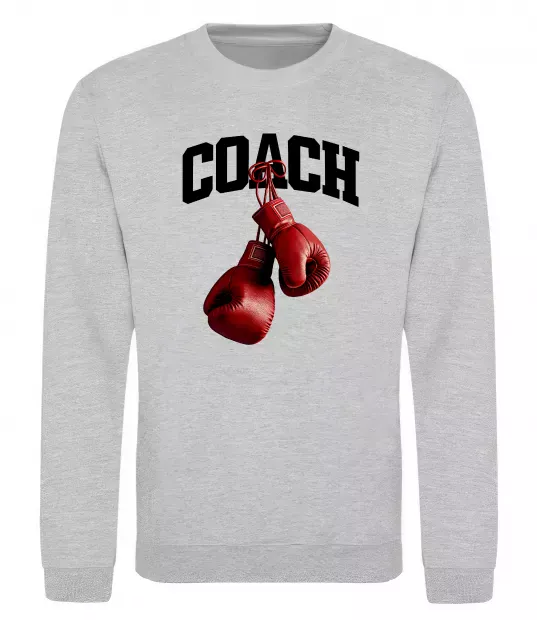 Світшот Coach перчатки Сірий меланж фото