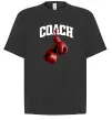 Футболка Оверсайз Coach перчатки Чорний фото