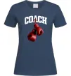 Женская футболка Coach перчатки Темно-синий фото