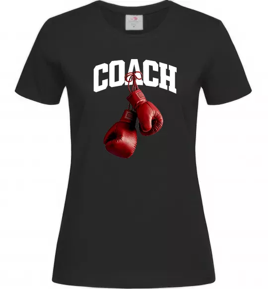 Женская футболка Coach перчатки Черный фото