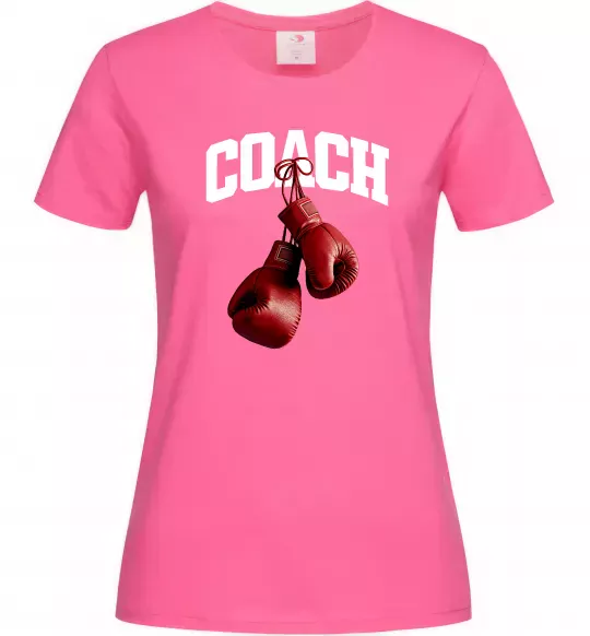 Женская футболка Coach перчатки Ярко-розовый фото