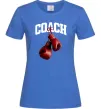Женская футболка Coach перчатки Ярко-синий фото