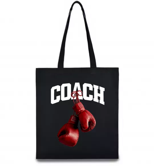 Еко-сумка Coach перчатки Чорний фото