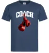 Мужская футболка Coach перчатки Темно-синий фото