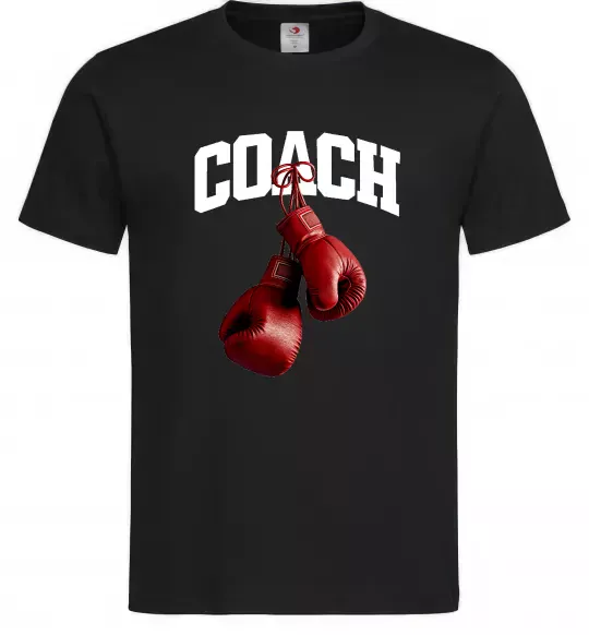 Мужская футболка Coach перчатки Черный фото