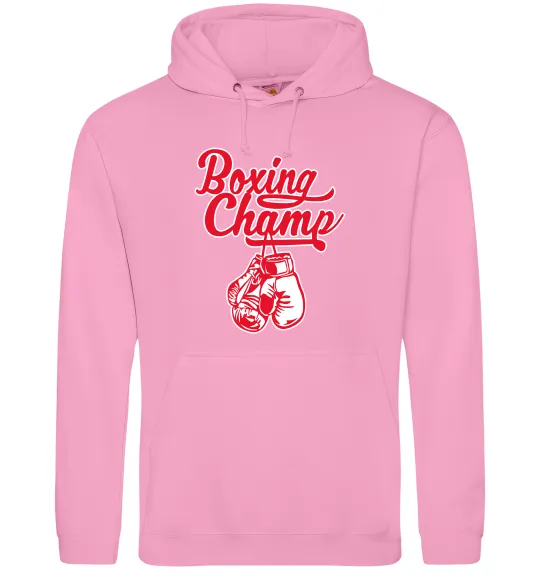 Женская толстовка (худи) Boxing champ Розовый фото
