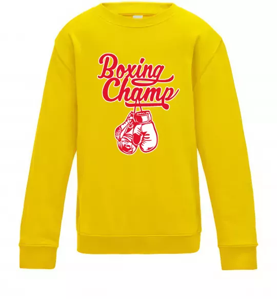 Дитячий світшот Boxing champ Сонячно жовтий фото