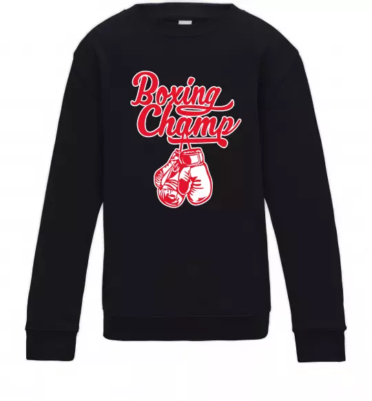 Дитячий світшот Boxing champ Чорний фото