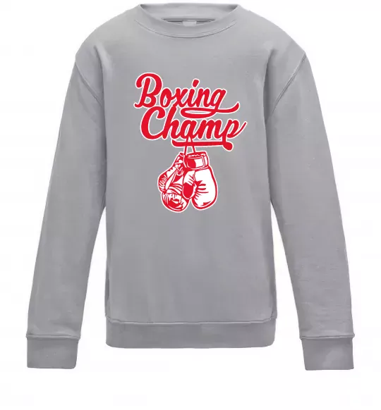 Дитячий світшот Boxing champ Сірий меланж фото