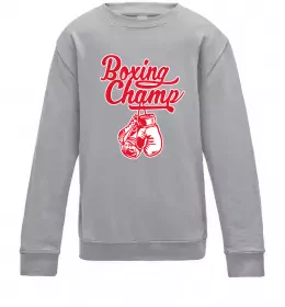 Дитячий світшот Boxing champ Сірий меланж фото