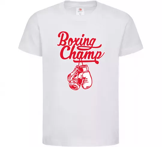 Детская футболка Boxing champ Белый фото
