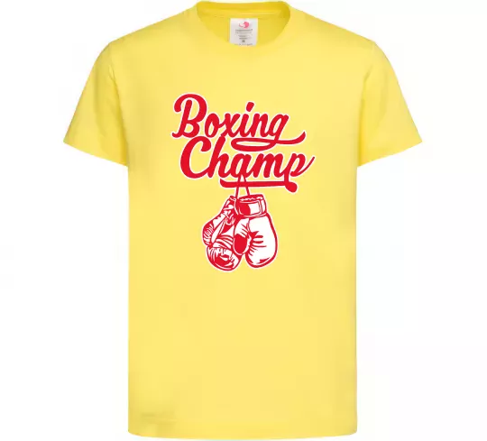 Детская футболка Boxing champ Лимонный фото