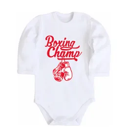 Дитячий бодік Boxing champ Білий фото