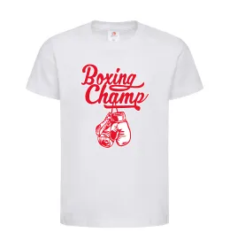 Дитяча футболка Boxing champ Білий фото