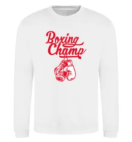 Свитшот Boxing champ Белый фото