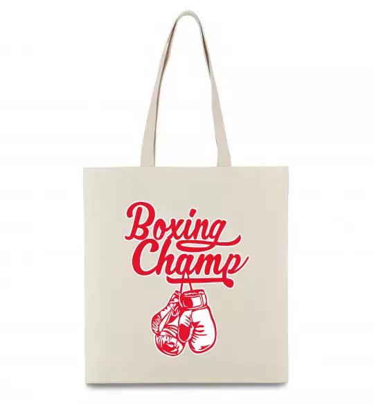 Эко-сумка Boxing champ Бежевый фото