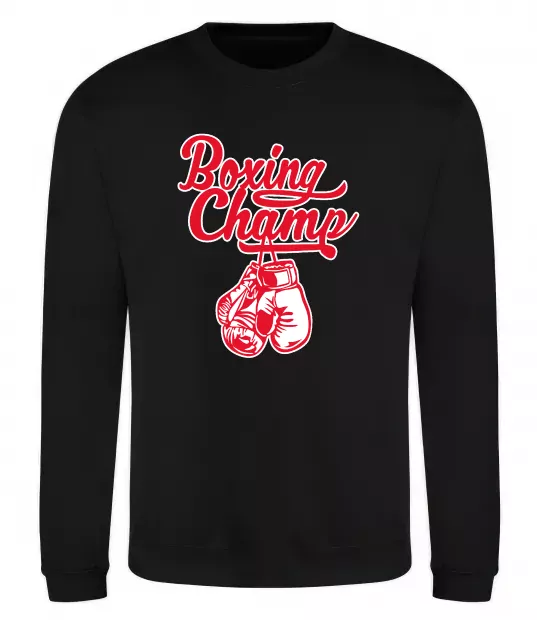 Свитшот Boxing champ Черный фото