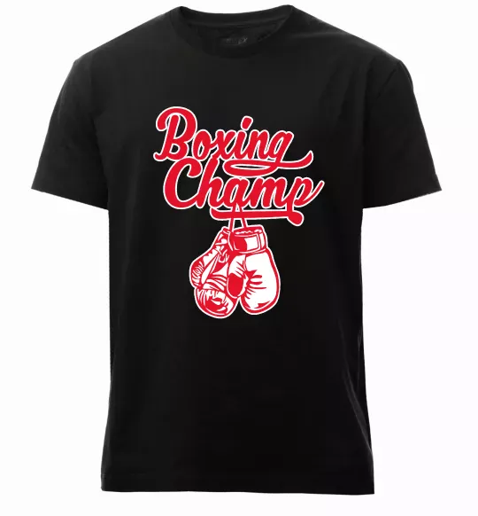 Чоловіча преміум футболка Boxing champ Чорний фото