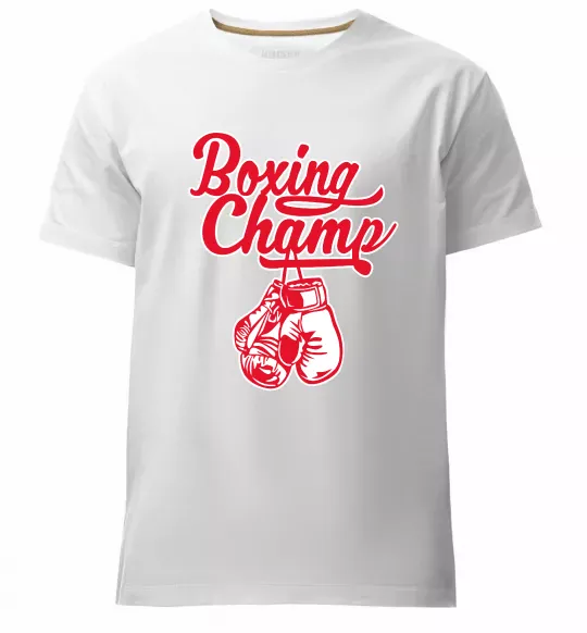 Чоловіча преміум футболка Boxing champ Білий фото