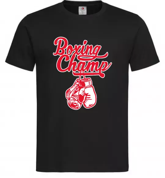 Мужская футболка Boxing champ Черный фото