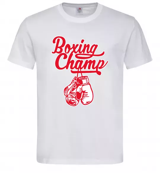Мужская футболка Boxing champ Белый фото