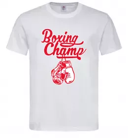 Мужская футболка Boxing champ Белый фото