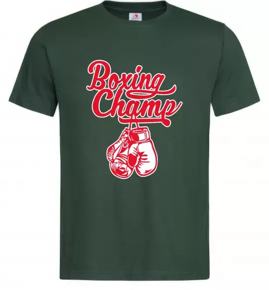 Мужская футболка Boxing champ Темно-зеленый фото