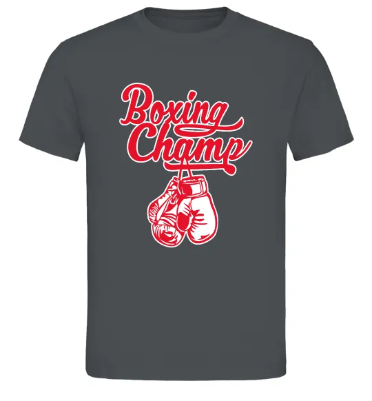 Мужская футболка Boxing champ Графит фото