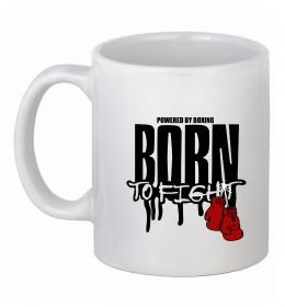Чашка керамическая Born to fight