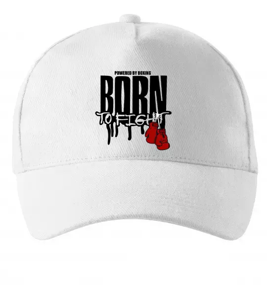 Кепка Born to fight Белый фото