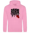 Мужская толстовка (худи) Born to fight Розовый фото