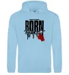 Жіноча толстовка (худі) Born to fight Блакитний фото