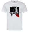 Мужская футболка Born to fight Белый фото