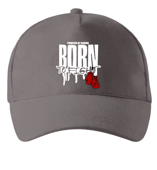 Кепка Born to fight Серый фото