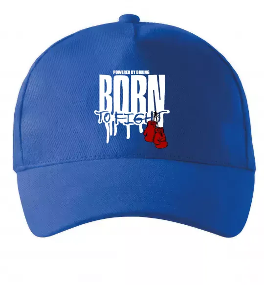 Кепка Born to fight Ярко-синий фото
