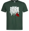 Мужская футболка Born to fight Темно-зеленый фото