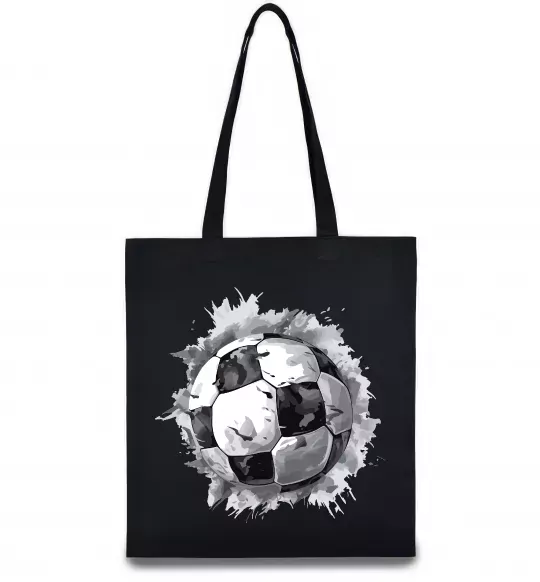 Эко-сумка Футбольний м'яч Черный фото