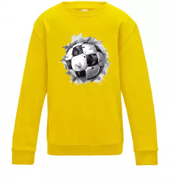 Дитячий світшот Футбольний м'яч Сонячно жовтий фото