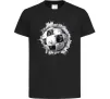 Детская футболка Футбольний м'яч Черный фото