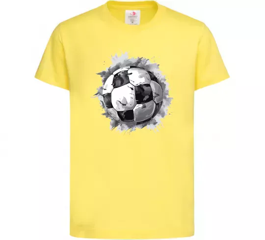 Детская футболка Футбольний м'яч Лимонный фото