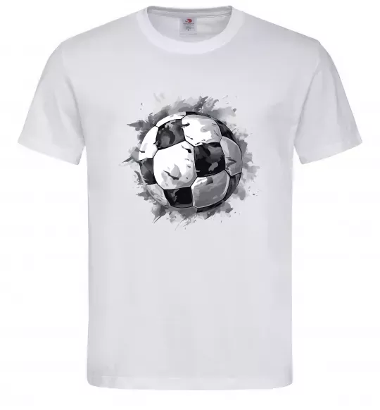 Мужская футболка Футбольний м'яч Белый фото