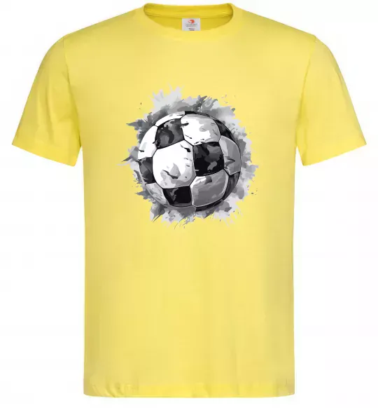 Мужская футболка Футбольний м'яч Лимонный фото