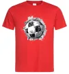 Мужская футболка Футбольний м'яч Красный фото